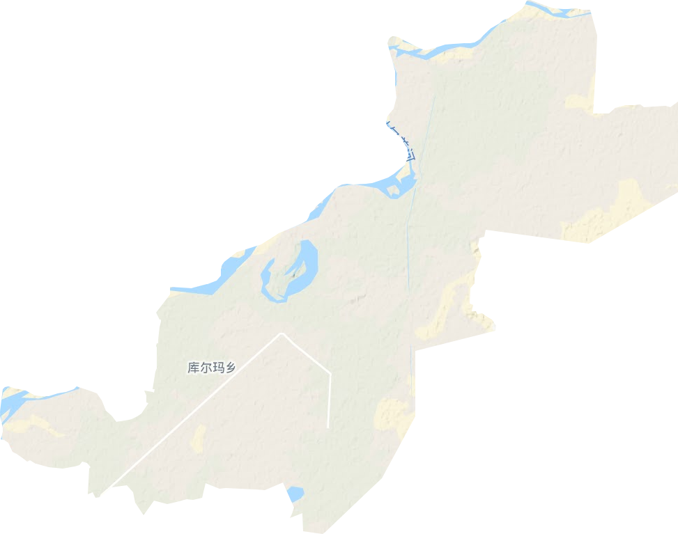 庫爾瑪鄉地形圖