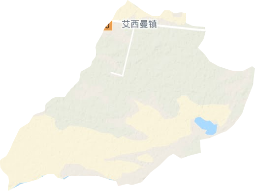 艾西曼鎮地形圖