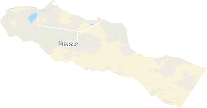 阿其克鄉地形圖