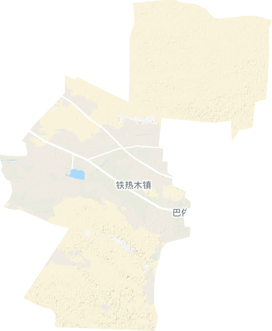 鐵熱木鄉(xiāng)地形圖