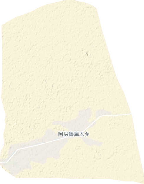 阿洪魯庫木鄉地形圖