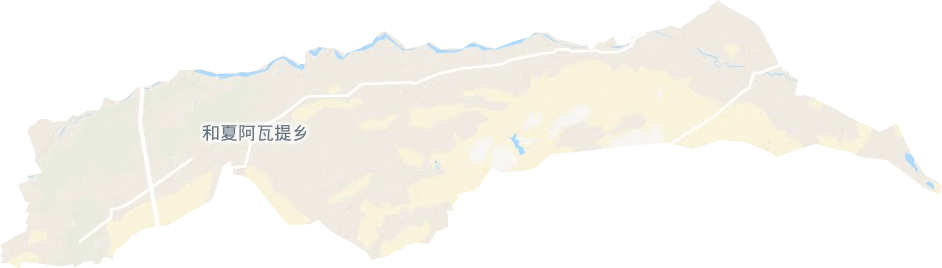 和夏阿瓦提鄉地形圖