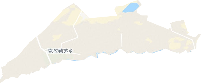 克孜勒蘇鄉地形圖