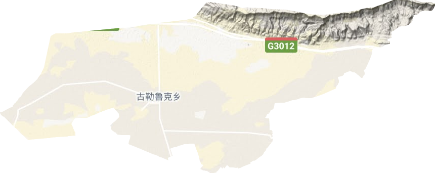 古勒魯克鄉(xiāng)地形圖