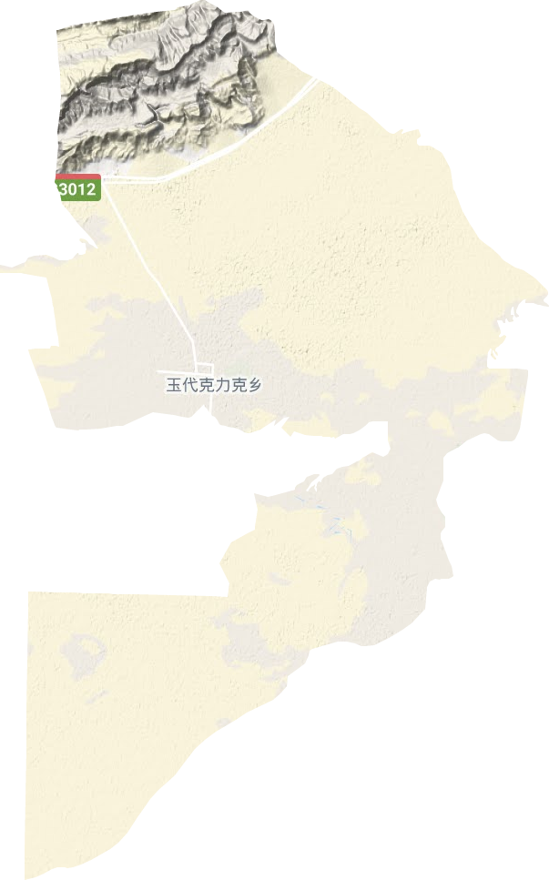 玉代克力克鄉地形圖