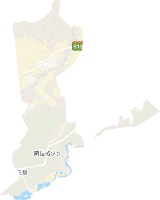 阿拉根鄉地形圖