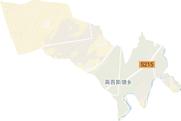 英吾斯坦鄉地形圖