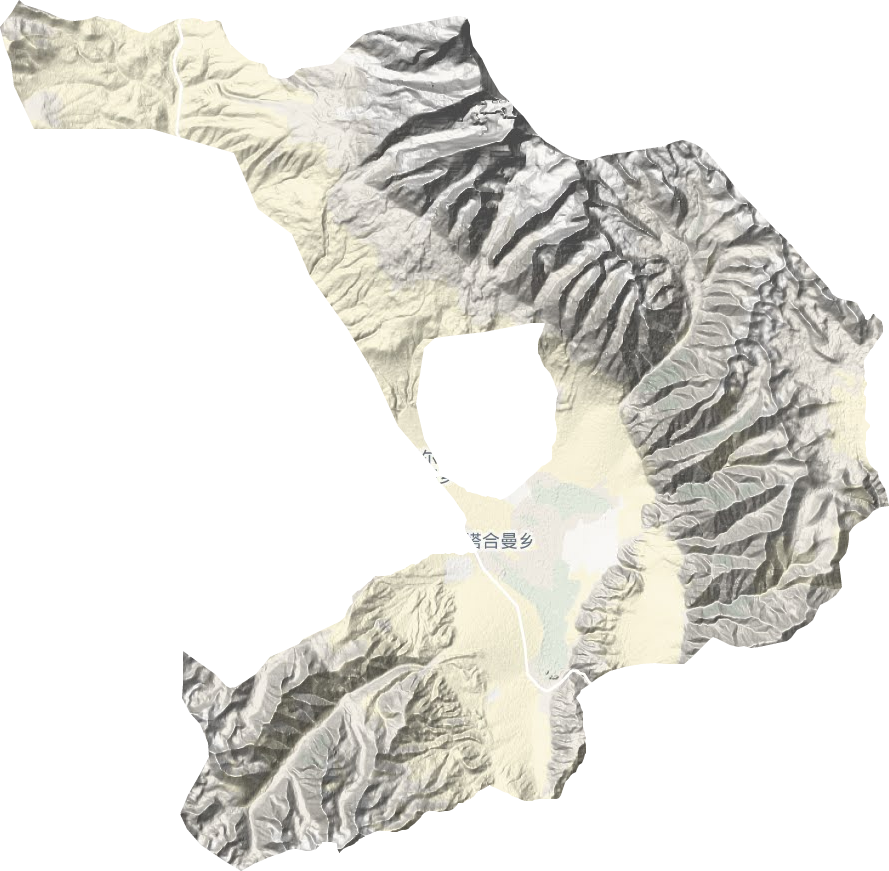 塔合曼鄉地形圖