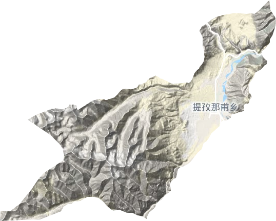 提孜那甫鄉(xiāng)地形圖
