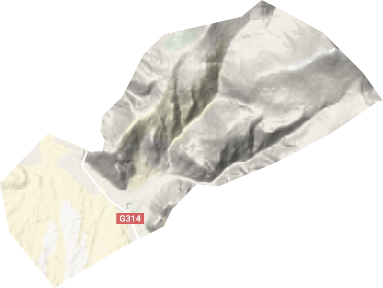 麻扎爾種羊場地形圖