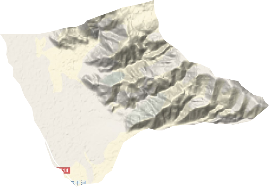 巴扎達什牧林場地形圖