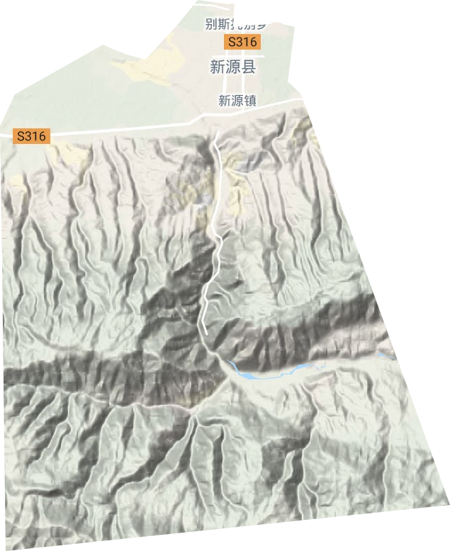新源鎮地形圖