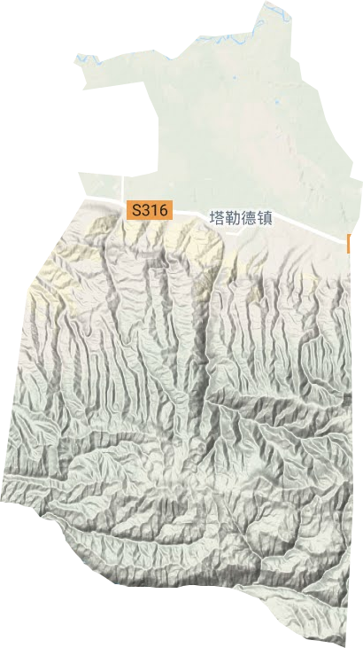 塔勒德鎮地形圖