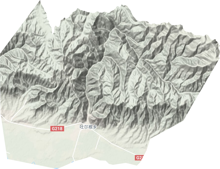 吐爾根鄉(xiāng)地形圖