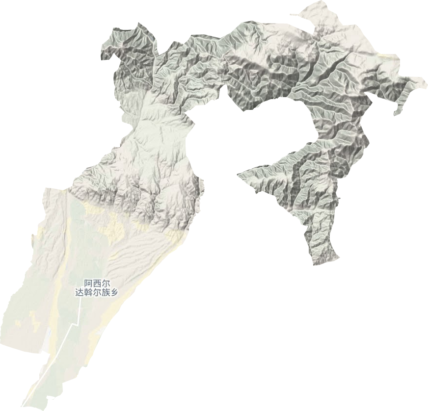 阿西爾達斡爾民族鄉地形圖