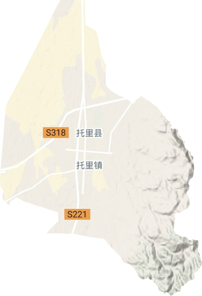 托里鎮地形圖