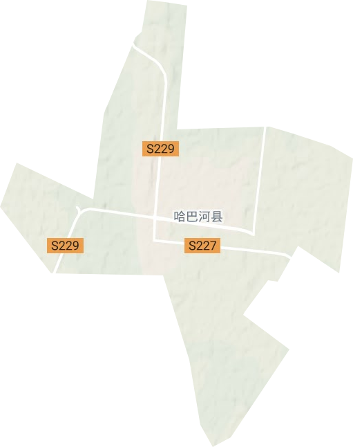 阿克齊鎮地形圖