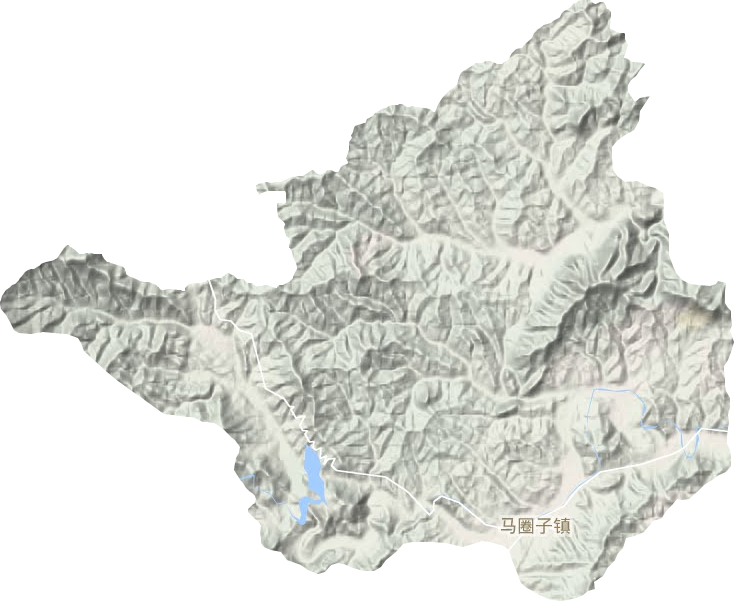 馬圈子鎮(zhèn)地形圖