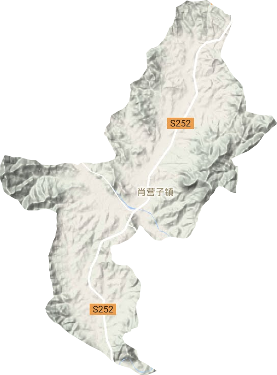 肖營(yíng)子鎮(zhèn)地形圖