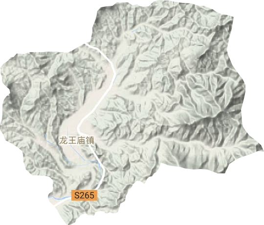 龍王廟鄉地形圖
