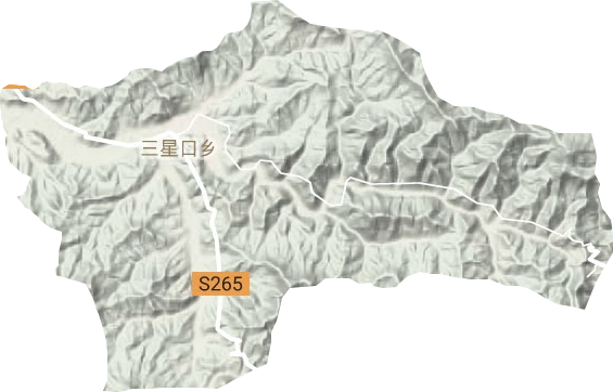 三星口鄉(xiāng)地形圖