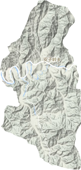 安子嶺鄉(xiāng)地形圖