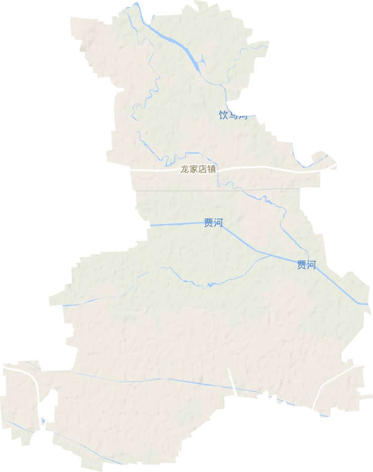 龍家店鎮(zhèn)地形圖
