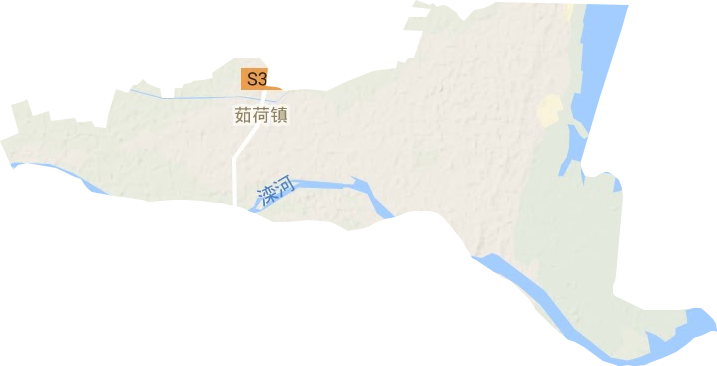 茹荷鎮地形圖