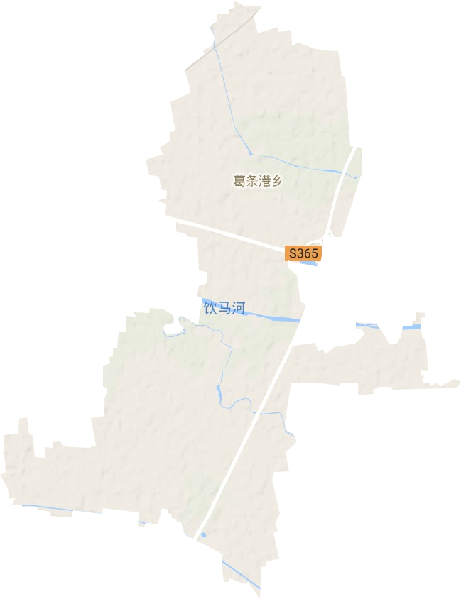 葛條港鄉(xiāng)地形圖