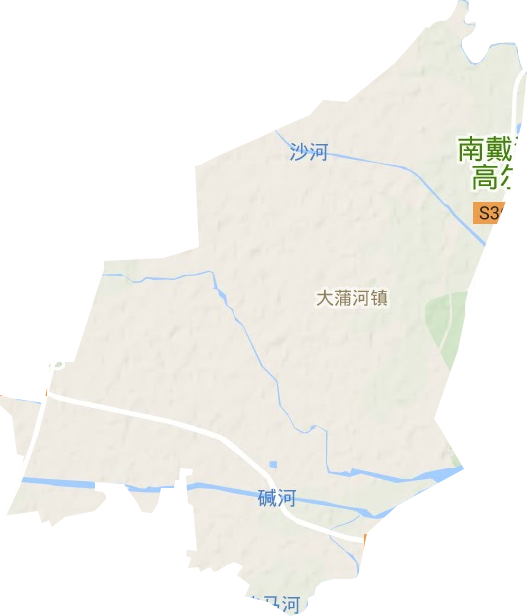 大蒲河管理處地形圖