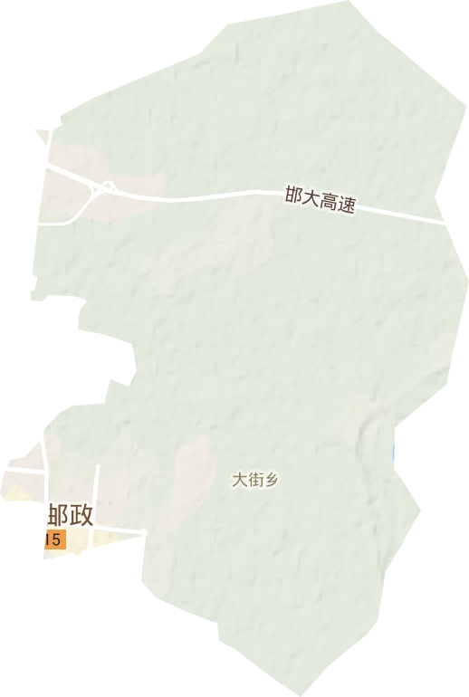 大街鄉(xiāng)地形圖