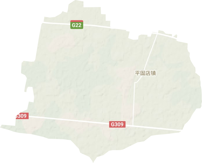 平固店鎮地形圖