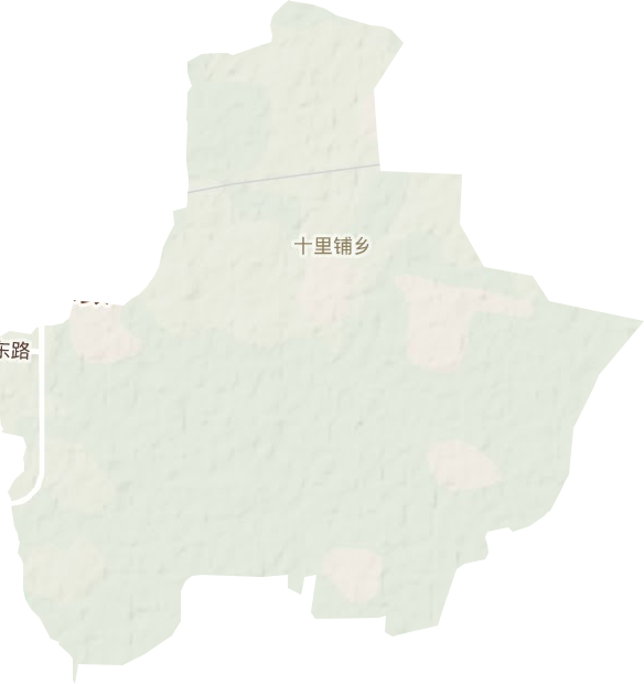 十里鋪鄉地形圖