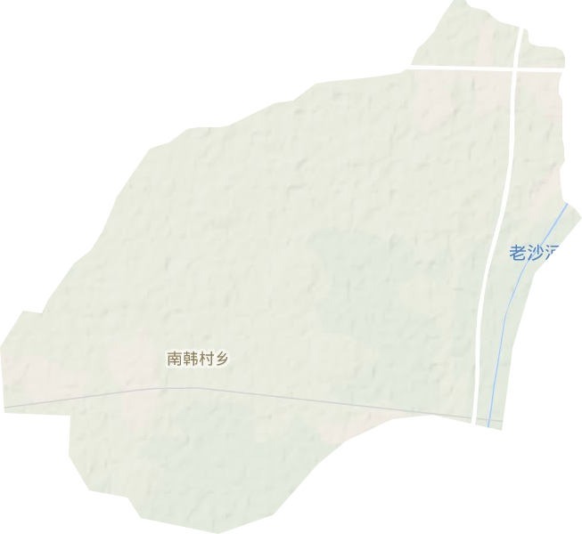 南韓村鄉地形圖