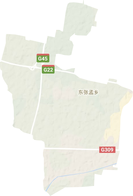 東張孟鄉地形圖