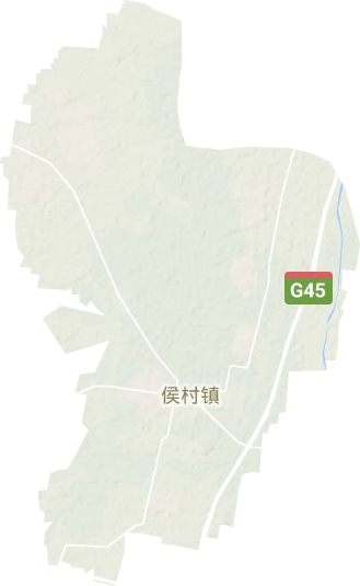 侯村鎮(zhèn)地形圖