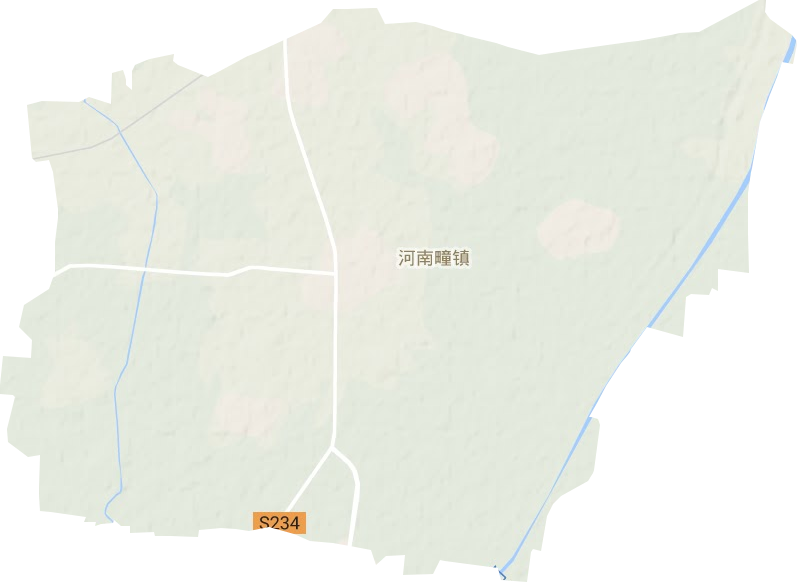 河南疃鎮地形圖