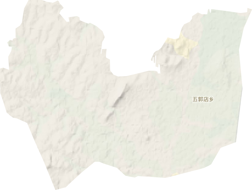 五郭店鄉地形圖