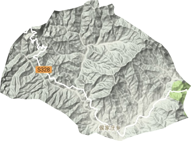 侯家莊鄉(xiāng)地形圖