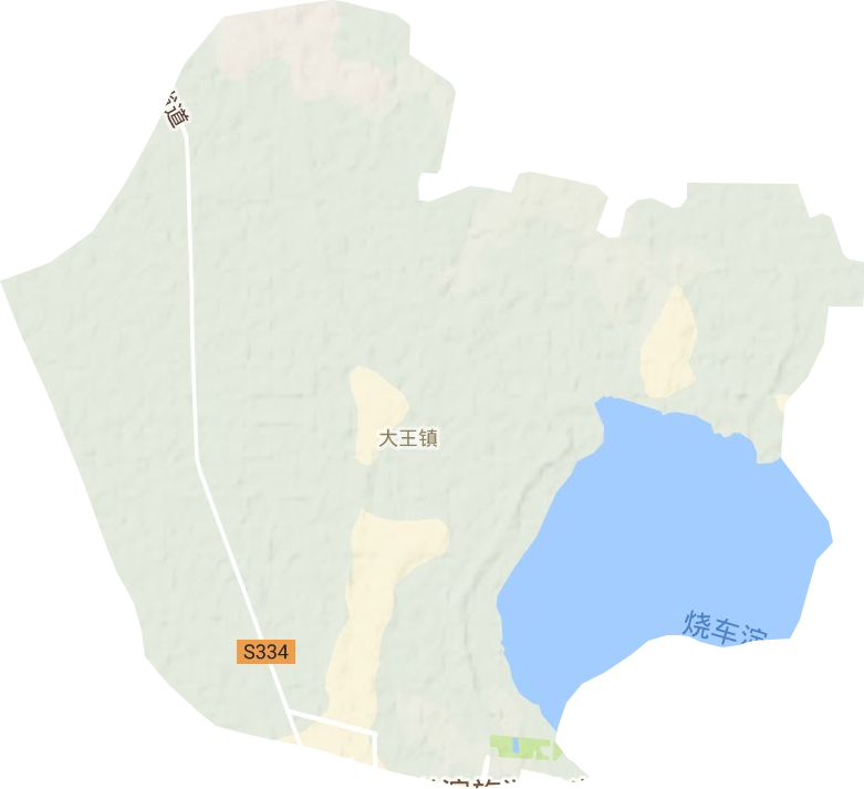 大王鎮地形圖