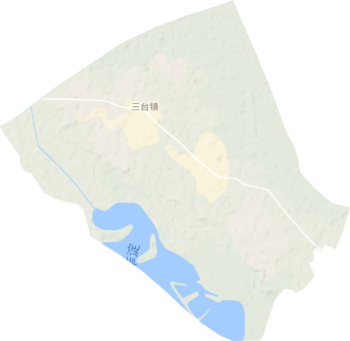 三臺鎮(zhèn)地形圖