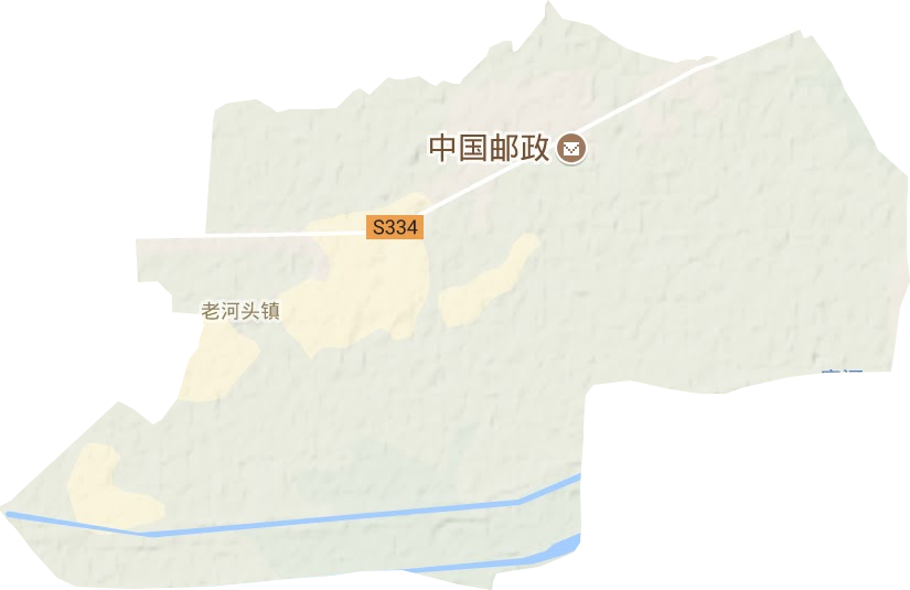 老河頭鎮地形圖