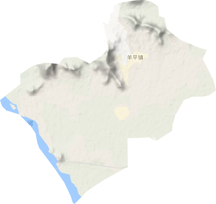 羊平鎮地形圖