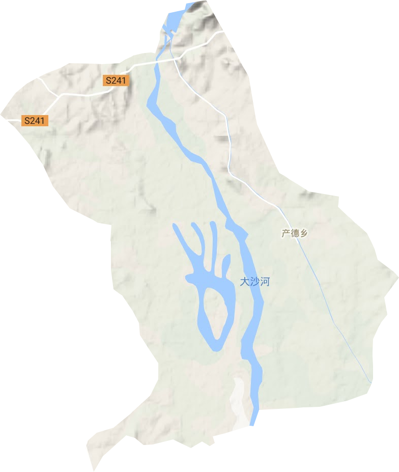 產(chǎn)德鄉(xiāng)地形圖