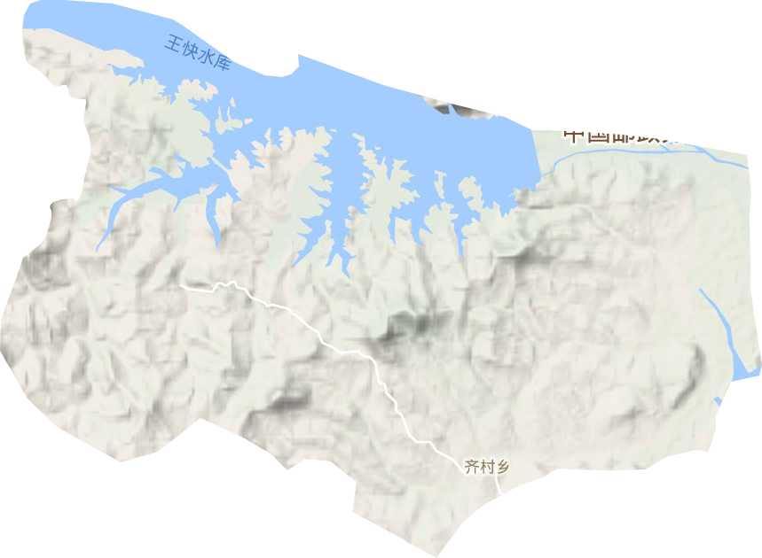 齊村鄉地形圖