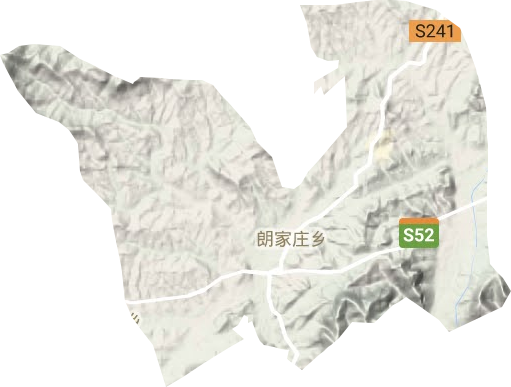 郎家莊鄉地形圖