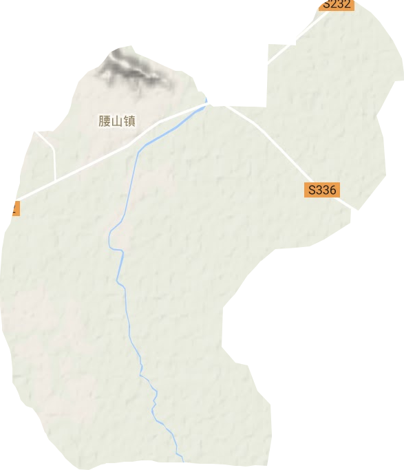 腰山鎮(zhèn)地形圖