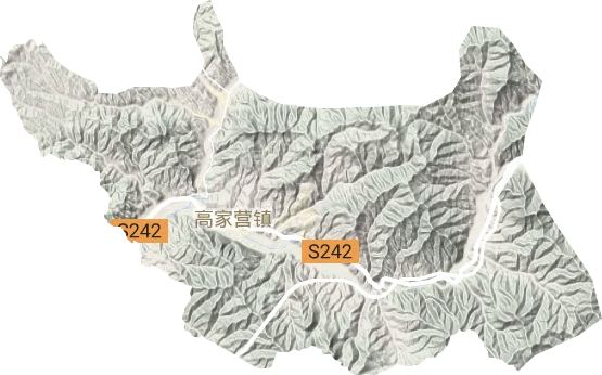 高家營鎮地形圖