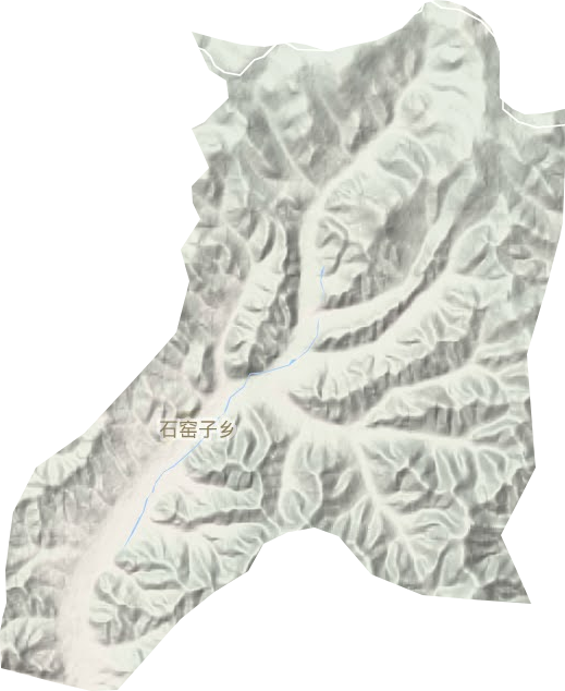 石窯子鄉地形圖