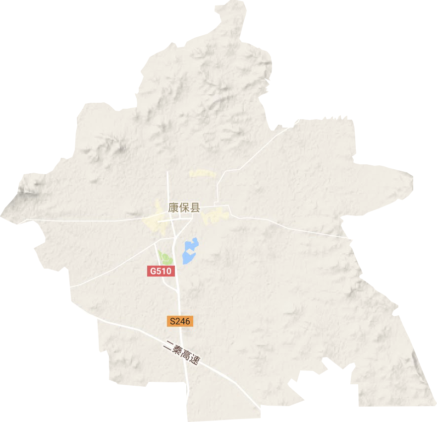 康保鎮地形圖